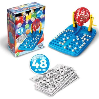 Jogo Bingo Lotto Infantil com Globo Marcadores e 48 Cartelas em Promoção na  Americanas